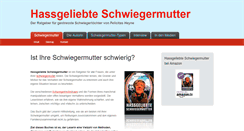 Desktop Screenshot of hassgeliebte-schwiegermutter.de